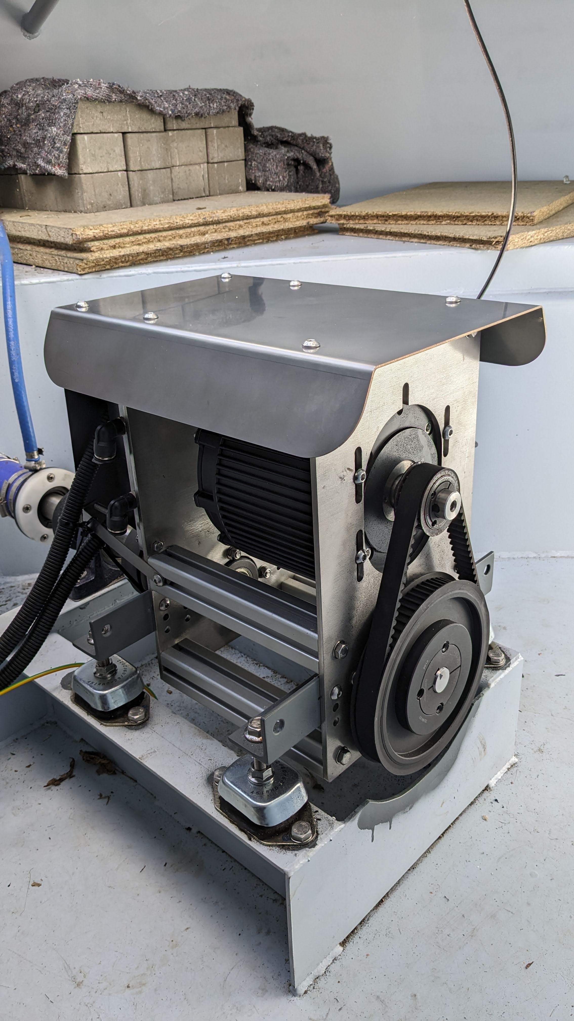 Motor installed on boat